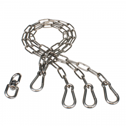 DAMASTOS Ø50cm chain set incl. chain swivel for grill grate