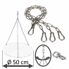 Juego de cadenas DAMASTOS Ø50cm con eslabón giratorio para parrilla