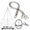 DAMASTOS Ø80cm chain set incl. chain swivel for grill grate