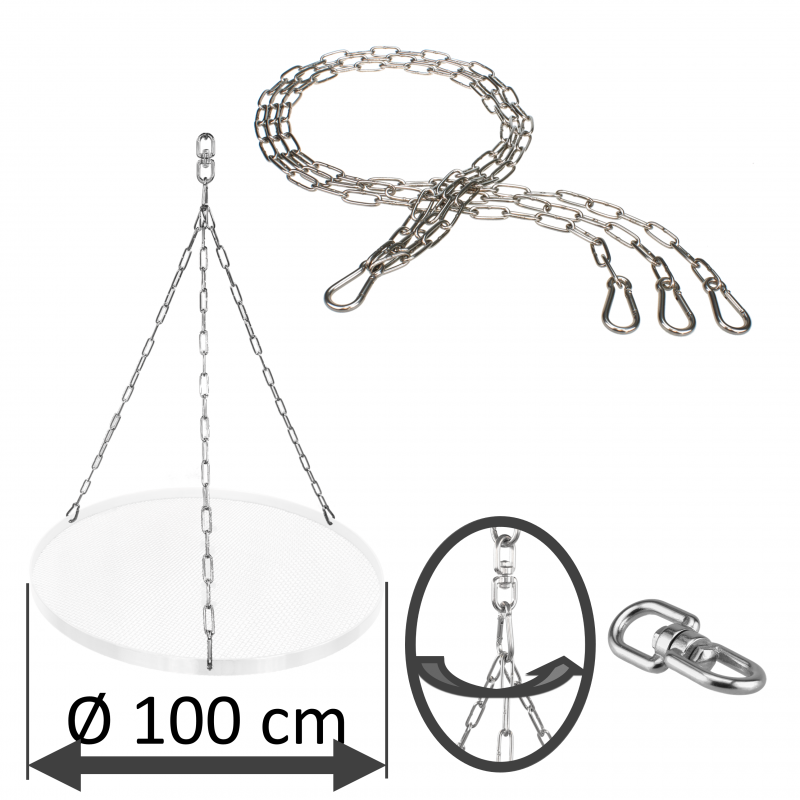 Set catena DAMASTOS Ø100 cm comprensivo di catena girevole per griglia