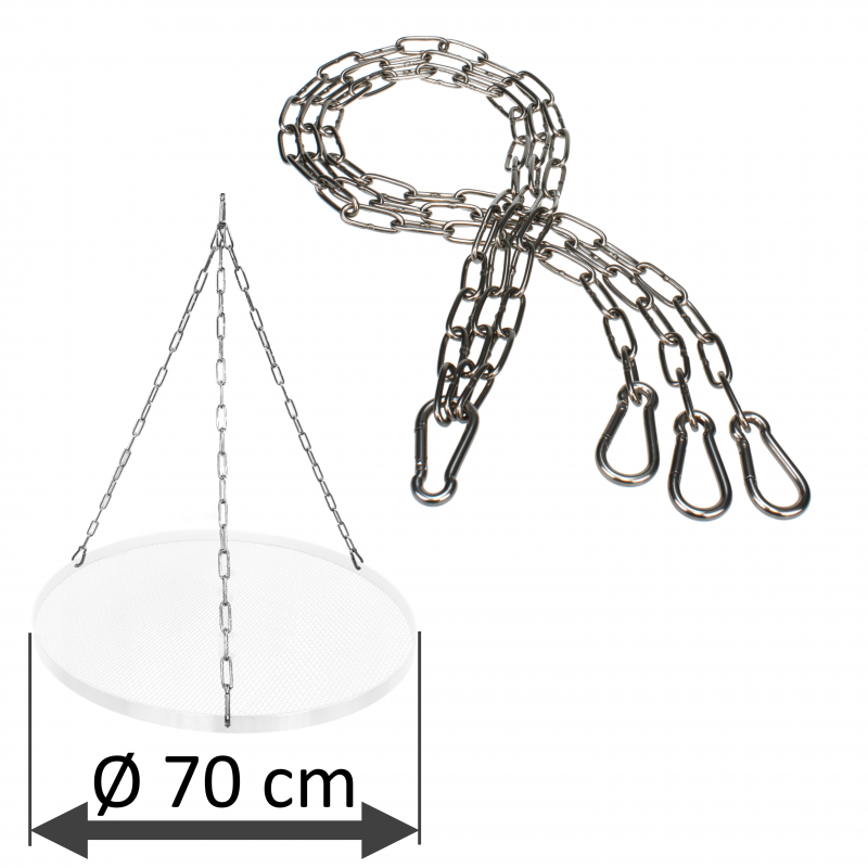 DAMASTOS Ø70cm chain set for grill grate